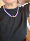 Light Purple Tube Bead Necklaces