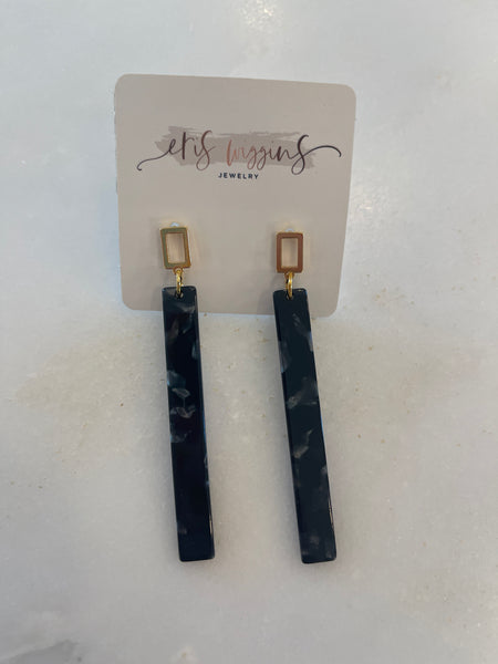 Square Post Bar Earrings