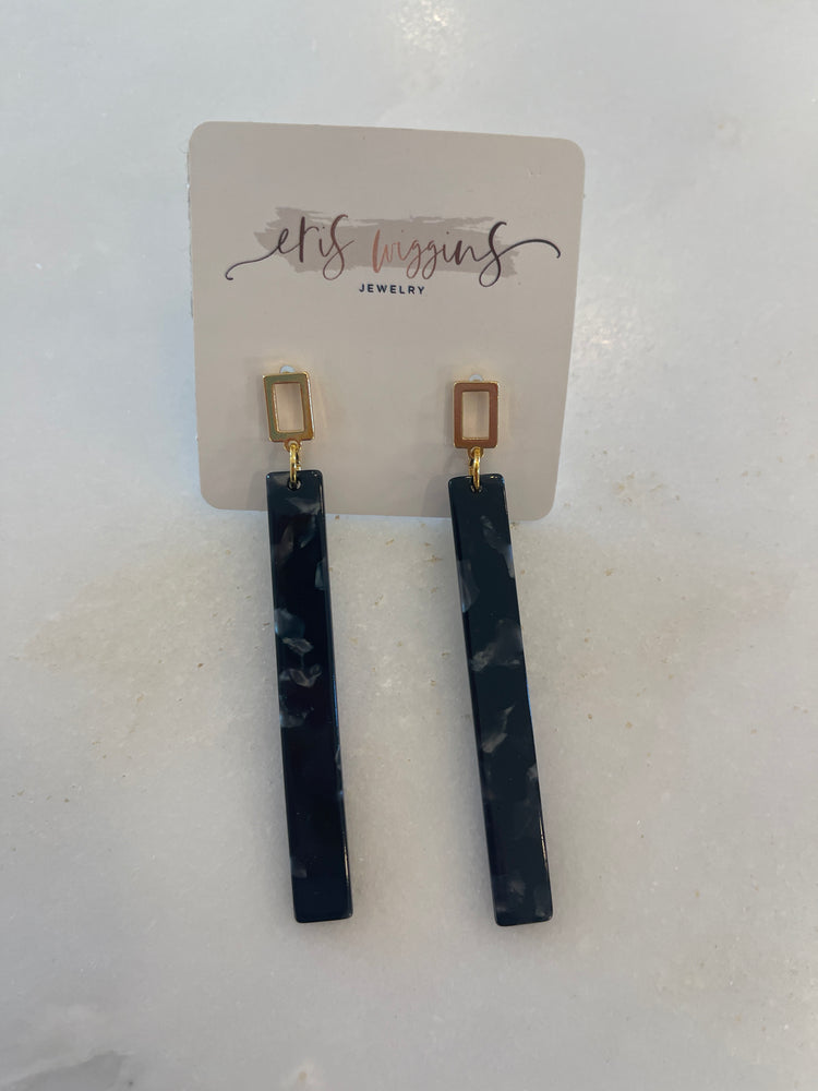 Square Post Bar Earrings