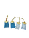 Suede broom earrings
