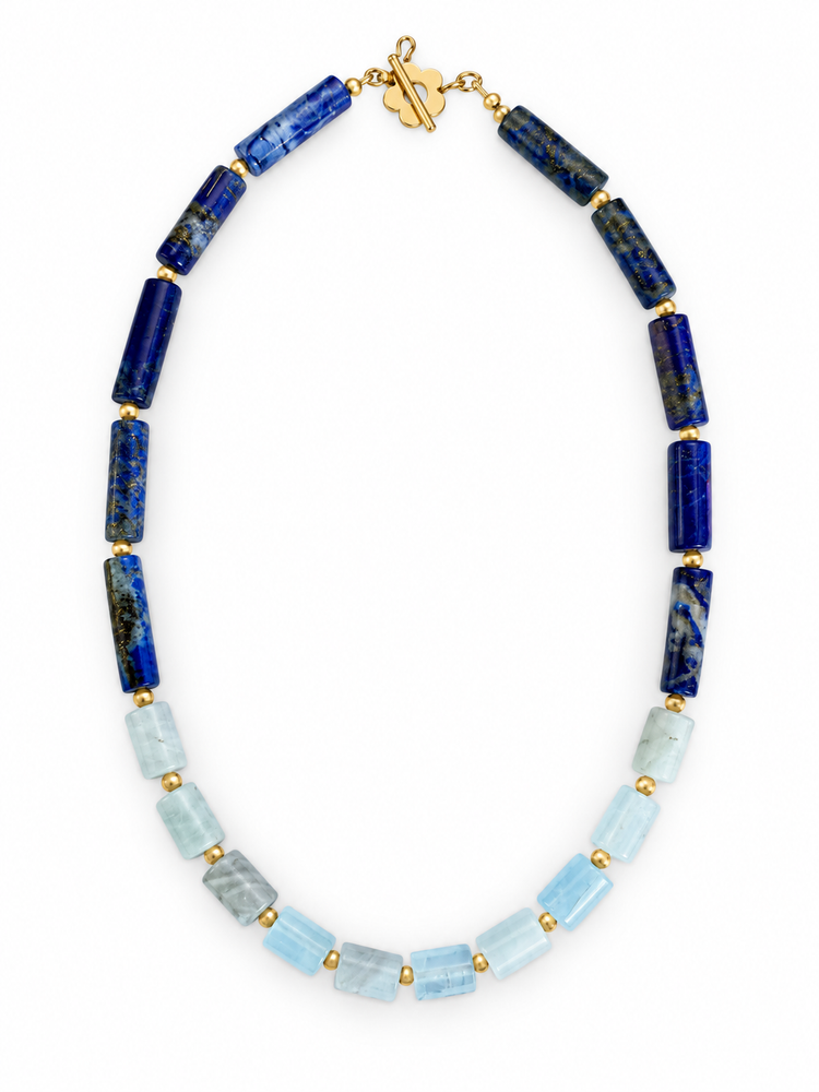 Lapis and Aquamarine Necklace