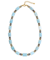 Glass Aquamarine Necklace
