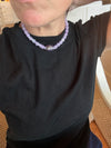 Light Purple Tube Bead Necklaces