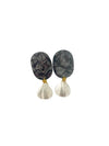 Bea Drop Earrings - Black Mercury