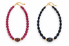 Pink and Navy Necklaces