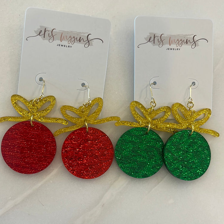 Bow Ornament Earrings