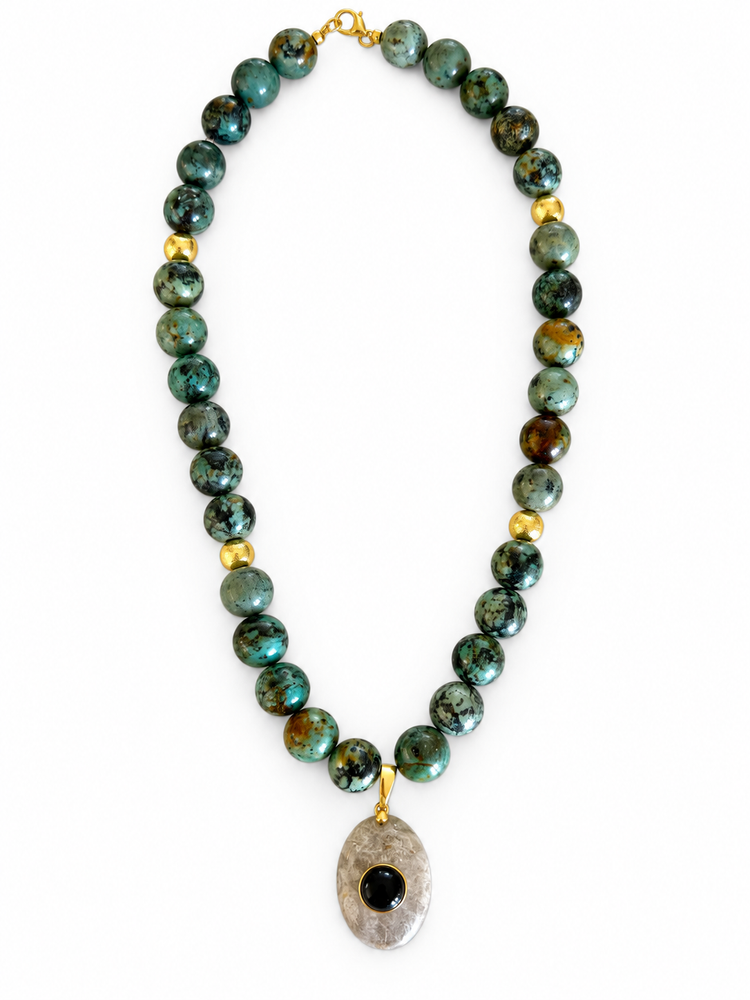 Dark Green Necklace