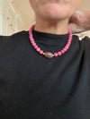 Pink and Navy Necklaces