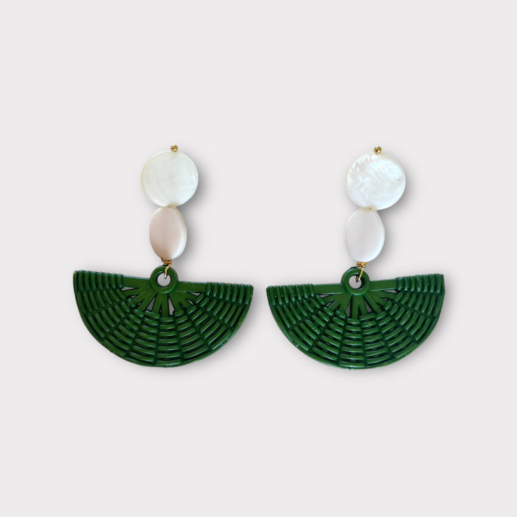 Pearl Basket Earrings