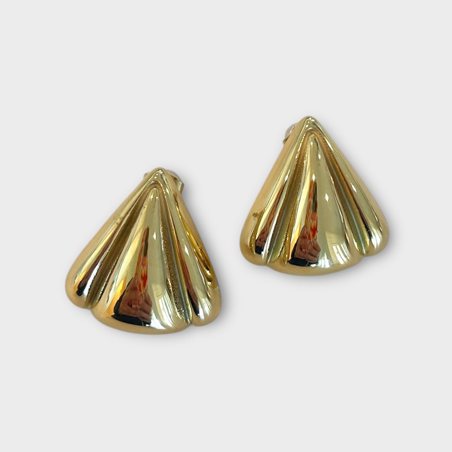 Oversized Triangle Stud Earrings