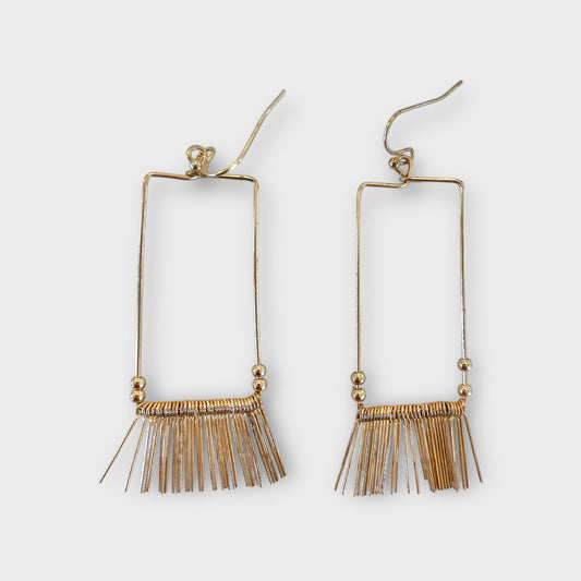 Gold Fringe Earrings