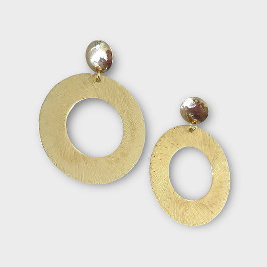 Circle Gold Earrings