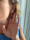 Medium Gemstone Huggie Earrings