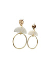 Large Circle Gold Earrings