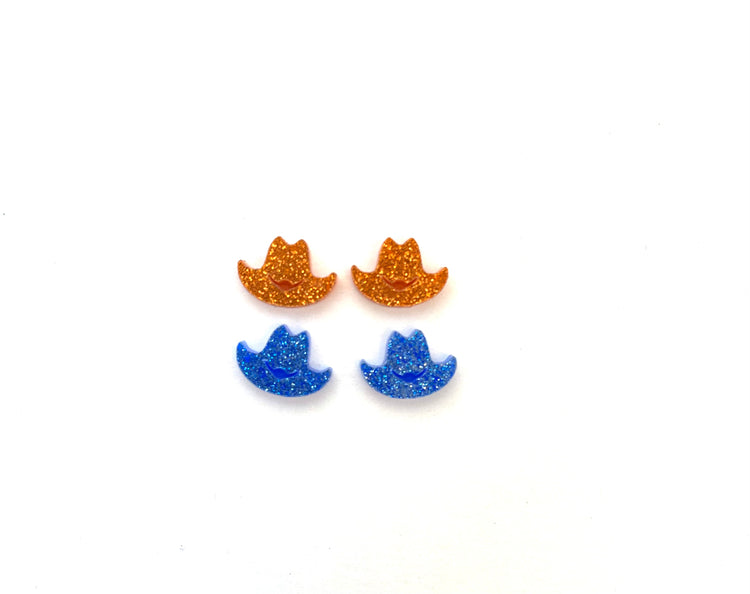 Cowboy Hat Stud Earrings