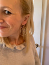 Shield Earrings - Gold Flake