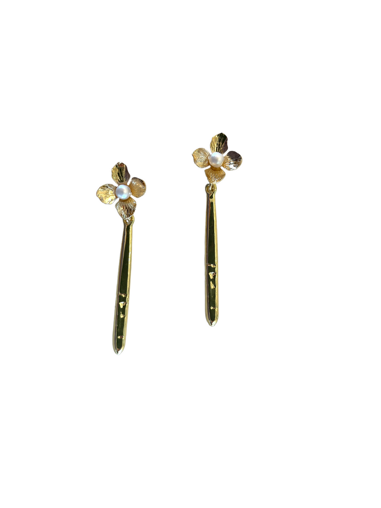 Pearl Bar Earrings