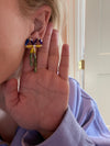 Mardi Gras Bow Earrings