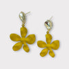 Flower Blank Earrings - Chartreuse