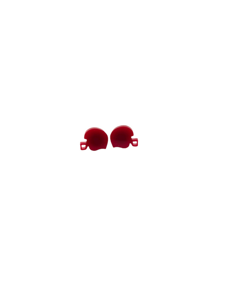 Maroon Helmet Studs earrings