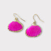 Hot Pink Shell Earrings