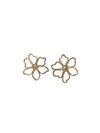 Hollow Gold Flower Earrings