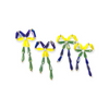 Mardi Gras Bow Earrings