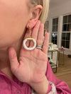 Bar Sparkle Earrings - Blue