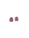 Painted Wood Present Earrings