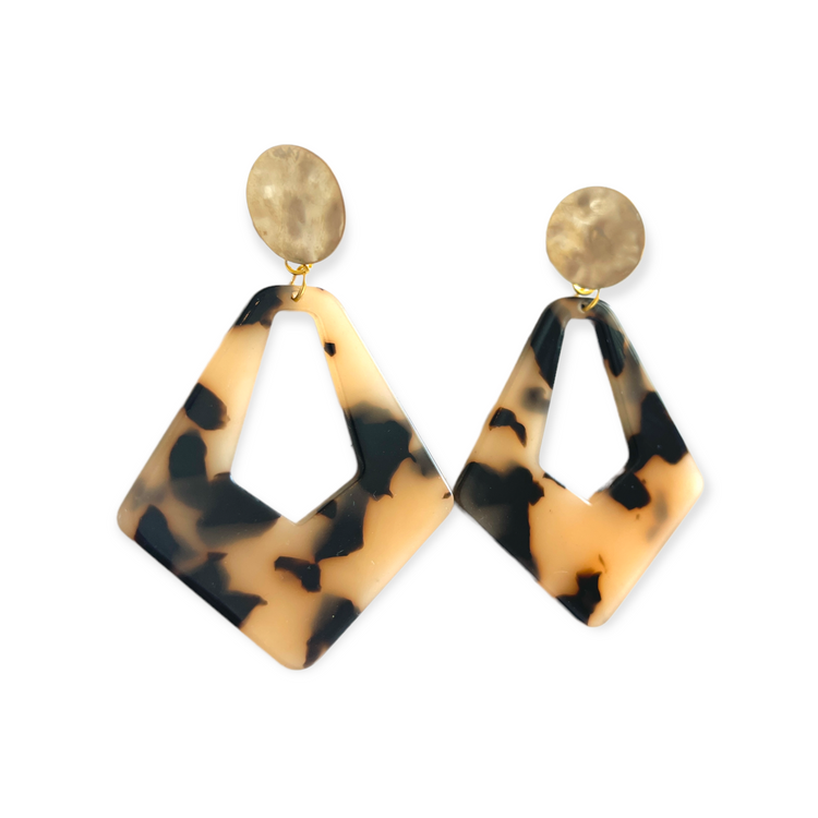 Tortoise Diamond Earrings