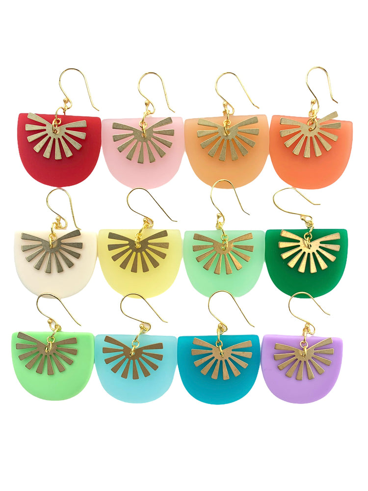Summer Sunburst Earrings - Multiple Colors